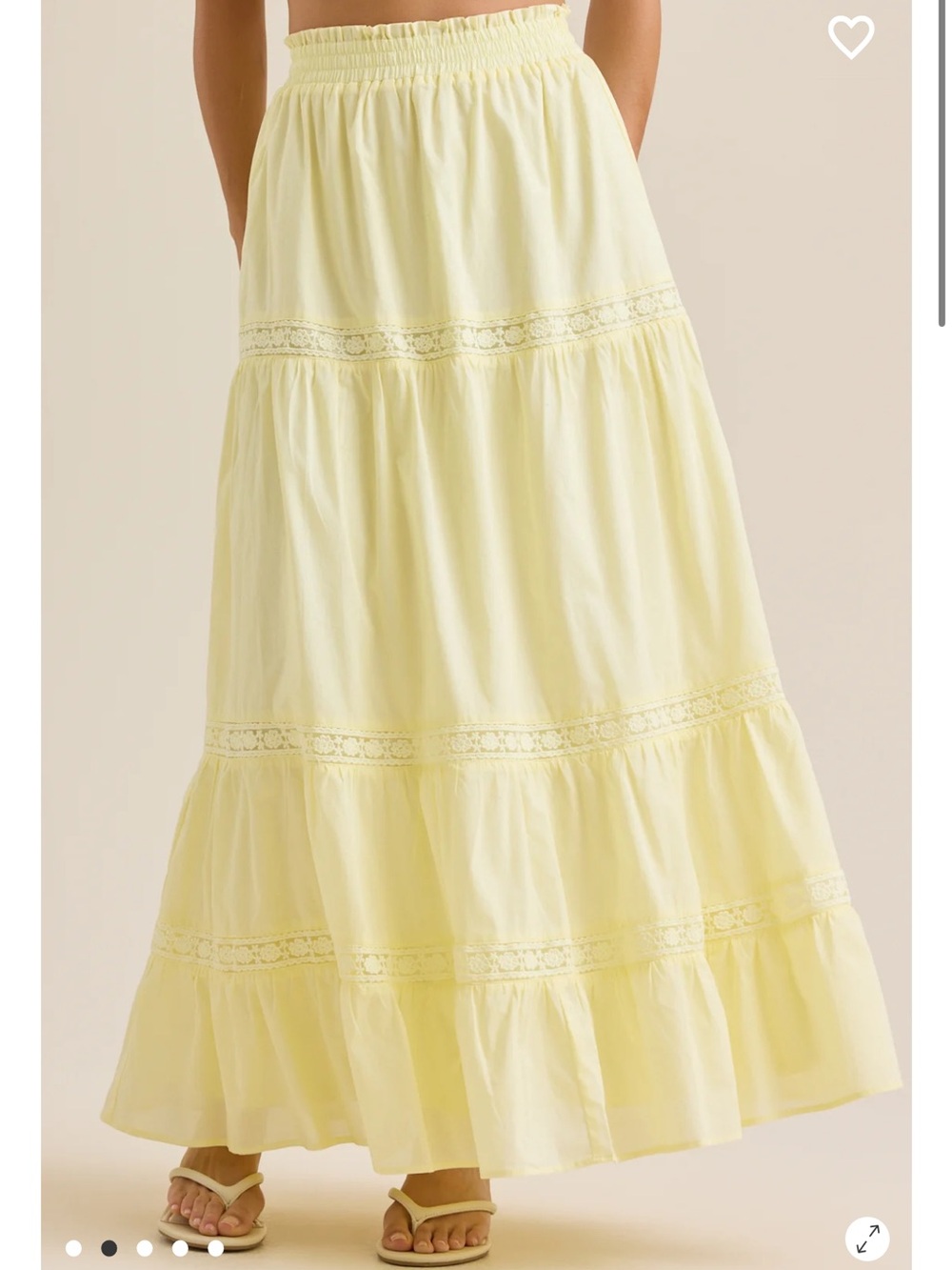 Altar’d State Addlyn Maxi Skirt NWT Yellow Maxi Skirt
